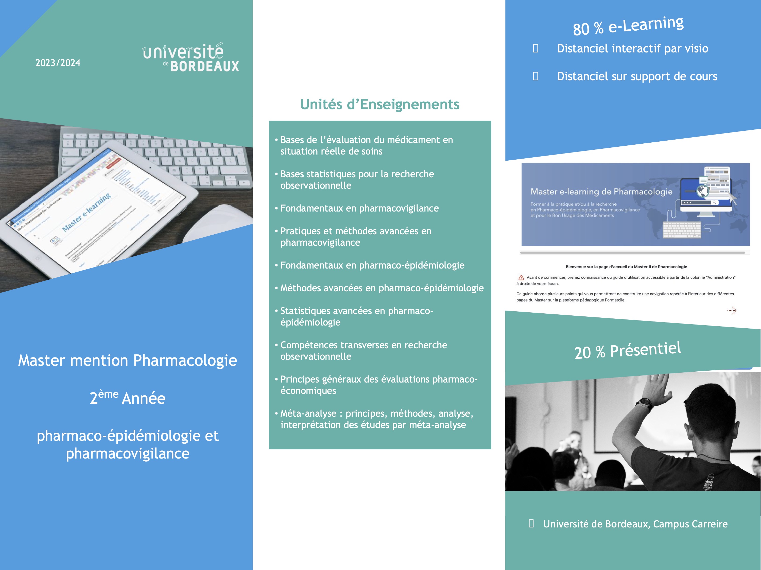 Master e-learning - Plaquette de présentation